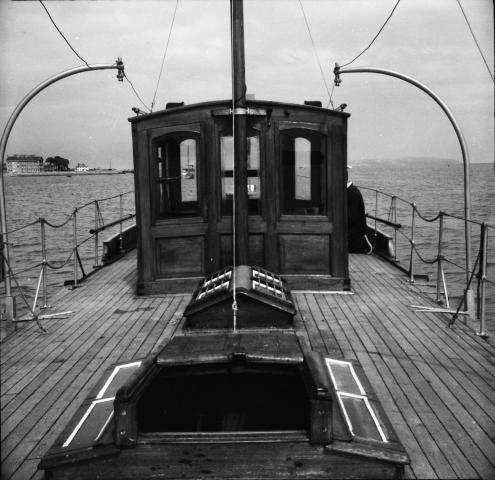 Kami-No-Michi: looking forward towards wheelhouse with Beaumaris Pier