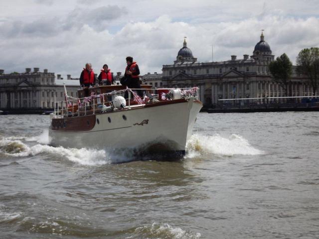 Sailing past Greenwich