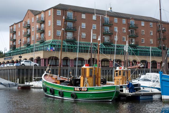 Sovereign - in St Peters Marina, following restoration.