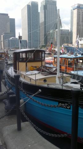 Caronia moored in London