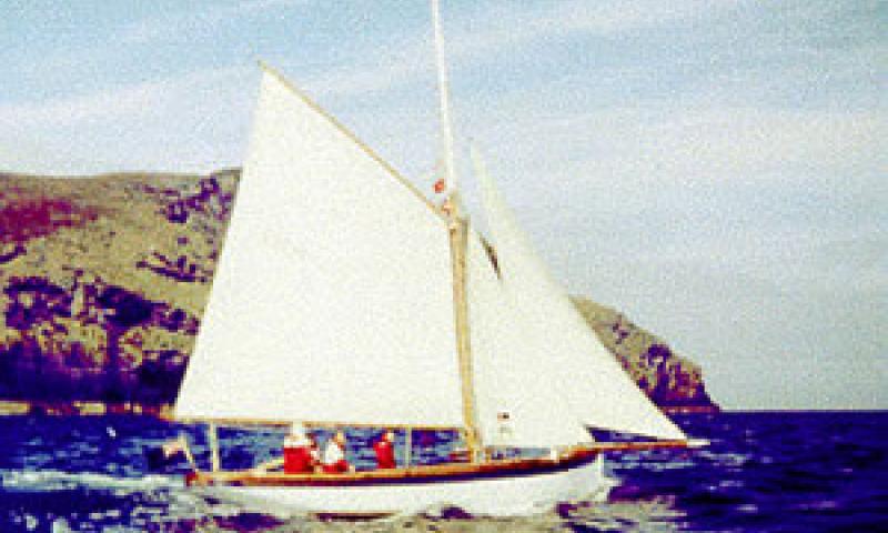 LASSIE OF CHESTER - under sail. Starboard side.