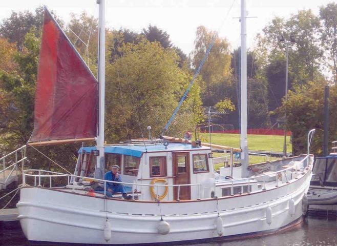 Jean Adair pictured stationery in mooring