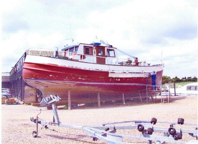 Jean Adair out the water - starboard side