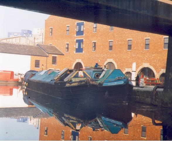 ELTON (left) and SOUTHAM  (right) - at Portland Basin. Bow looking aft.