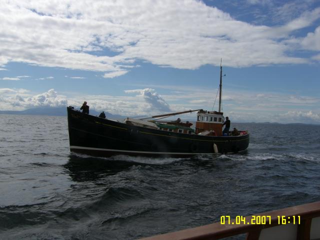 Misty Isle under way - port side