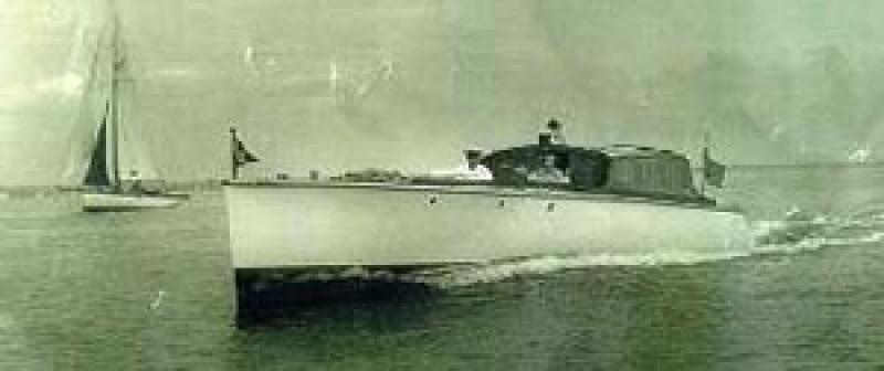 GELYCE - underway in the Solent in 1950.