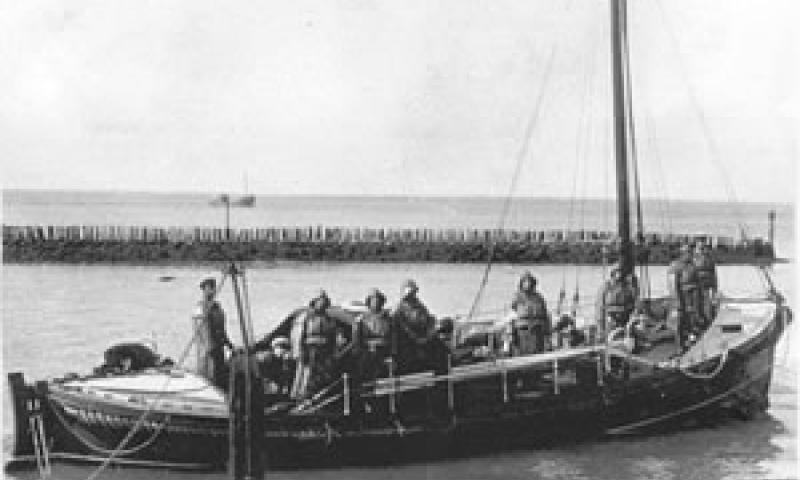 B.A.S.P lifeboat in earlier days (Lifeboat no. 687)