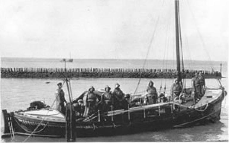 B.A.S.P lifeboat in earlier days (Lifeboat no. 687)