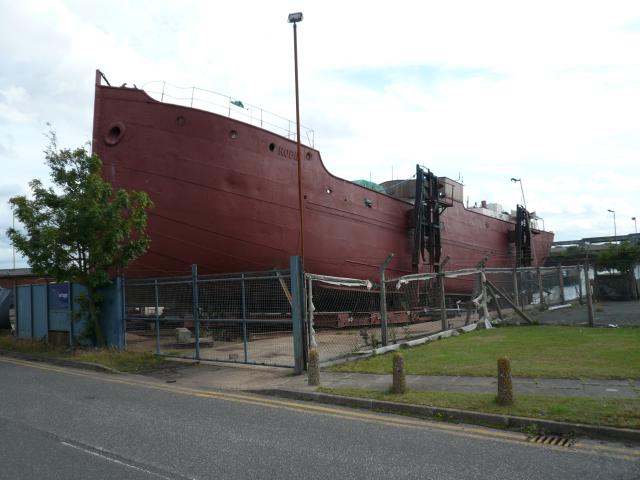 Robin being restored in Lowestoft, 2008