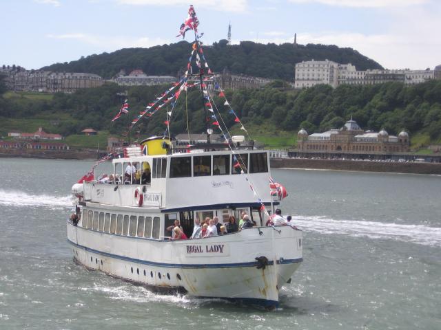 Regal Lady approaching the entrance to Scarborough harbour