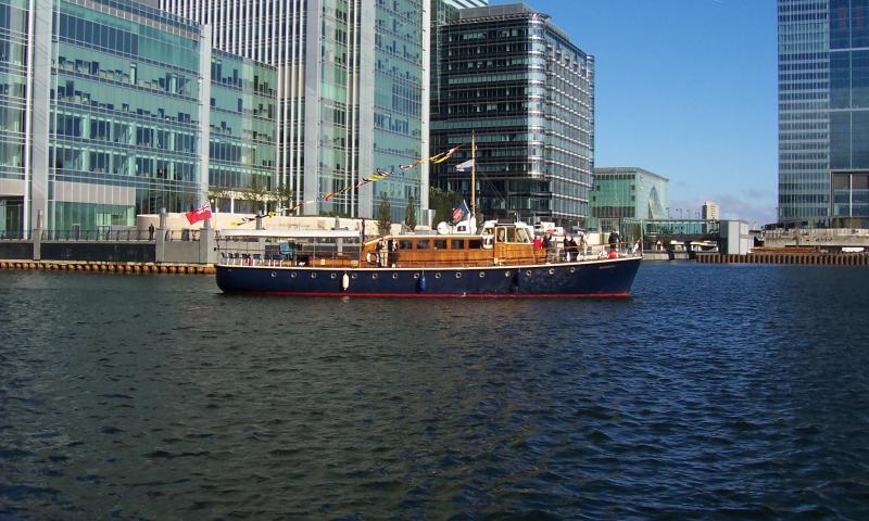 Havengore on the Thames, starboard side.