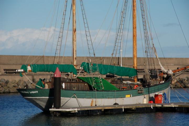 Silvery light in harbour