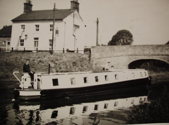 Bison starboard side, going under a bridge