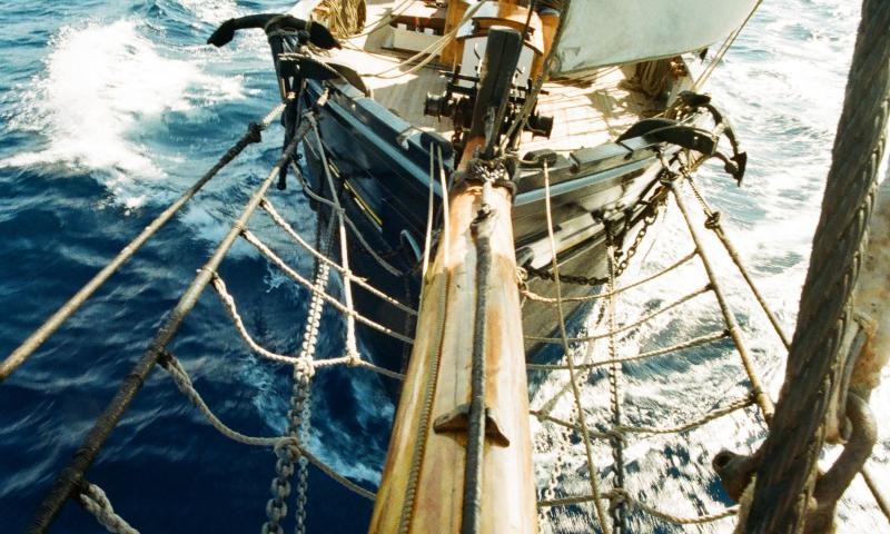 West Country Trading Ketch 'Bessie Ellen' in blue water off Tenerife. - Photo Comp 2011 entry