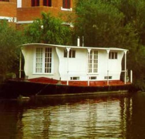 HERONS - at mooring. Bow from port side looking aft.