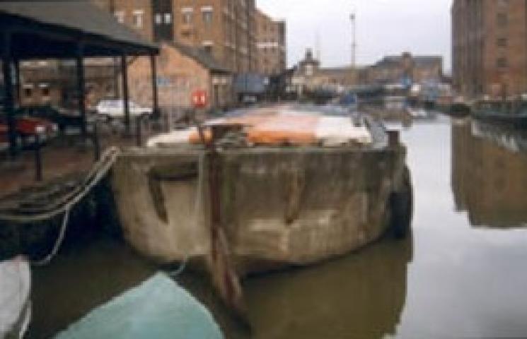 FCB 56 - in Gloucester Docks. Stern looking forward.