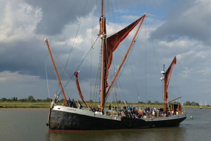 Thistle - port side view, underway, Essex.