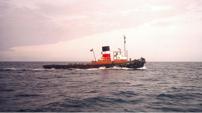 Wendy Ann under way - starboard side