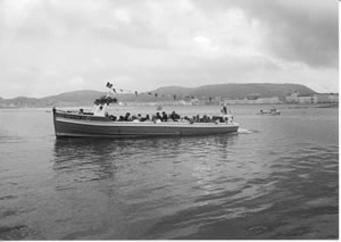 NEPTUNE under way - port side view.