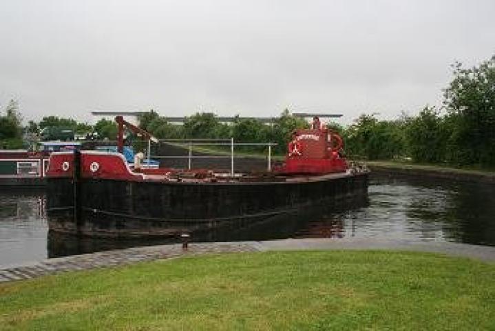 Enterprise under way - port side