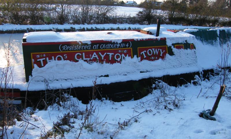 Towy - ice bound on Shropshire Union canal (Photo comp entry)