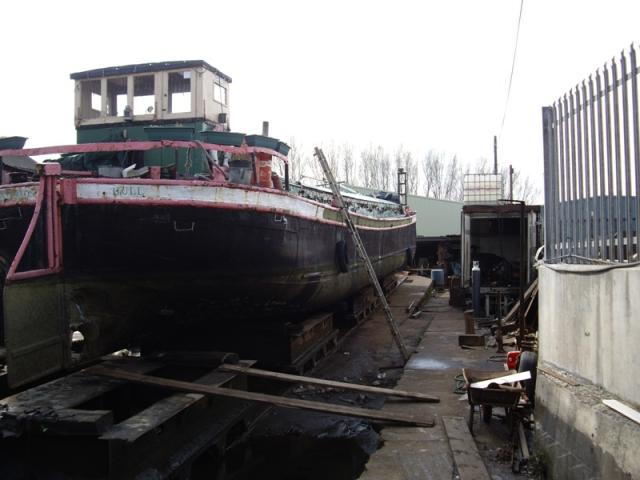 MISTERTON in dry doick, stern view