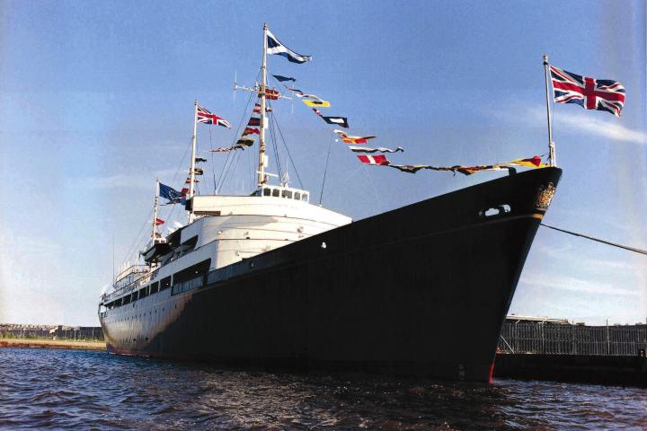 Royal Yacht Britannia - starboard bow