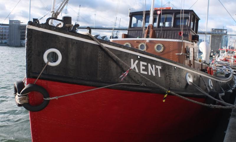 Kent - Bow view, London Boat Show 2014