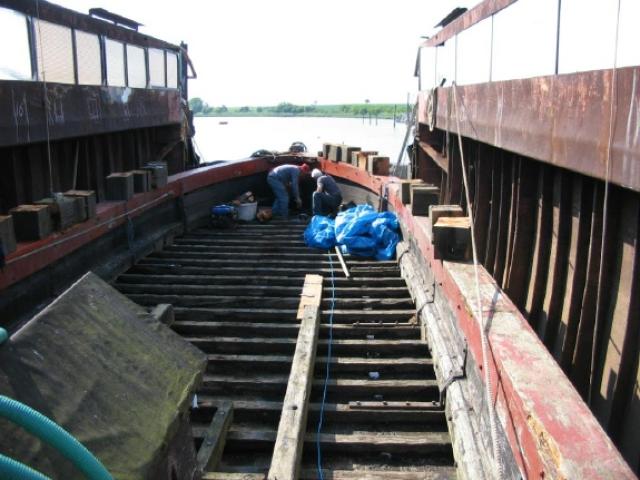 SUSAN - in boatyard
