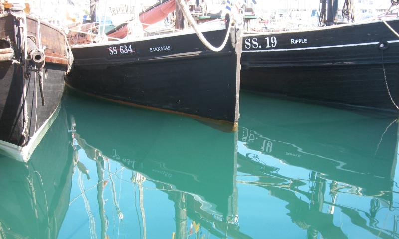 Photo Comp 2012 entry: Ripple - with luggers Guide Me and Barnabas