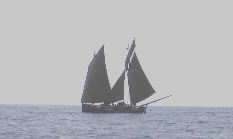 Ripple - under sail off St Ives