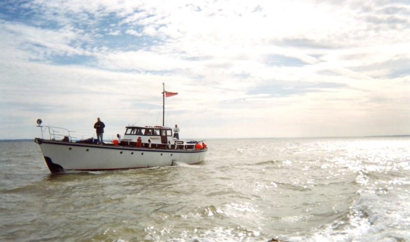 Peggotty under way - port side view