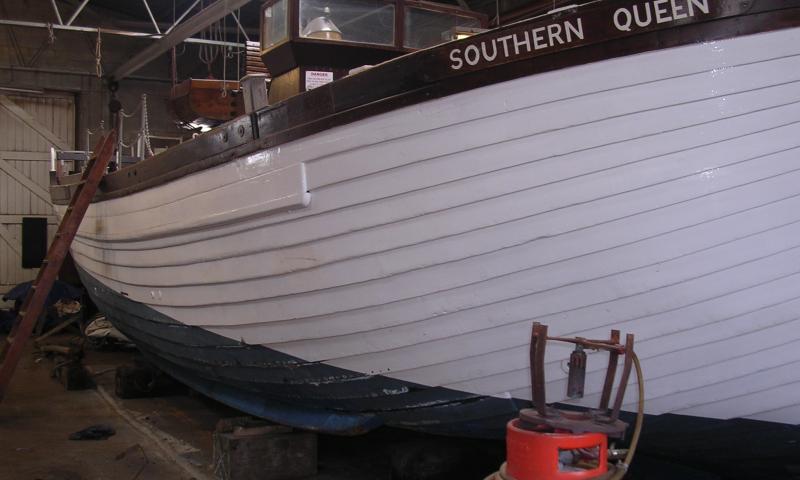 Southern Queen - out the water, starboard bow