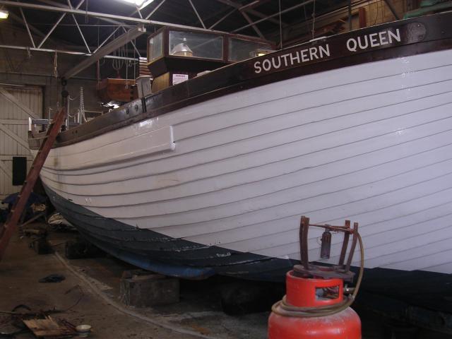 Southern Queen - out the water, starboard bow