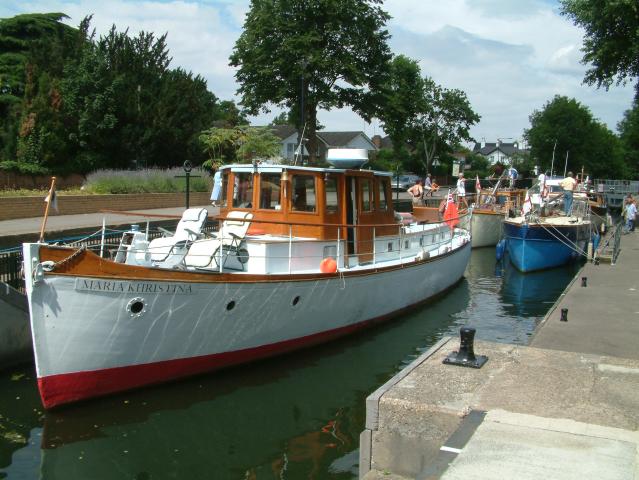 Maria Khristina - port side view, sunny day on the Thames (Photo comp entry)