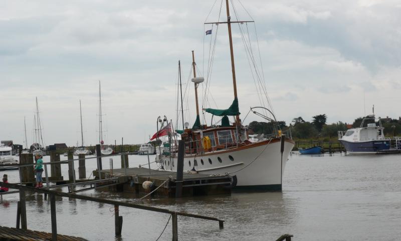 Meridies moored in Southwold