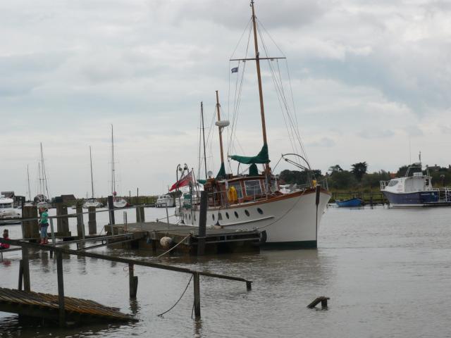 Meridies moored in Southwold