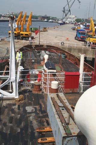 Calshot on deck