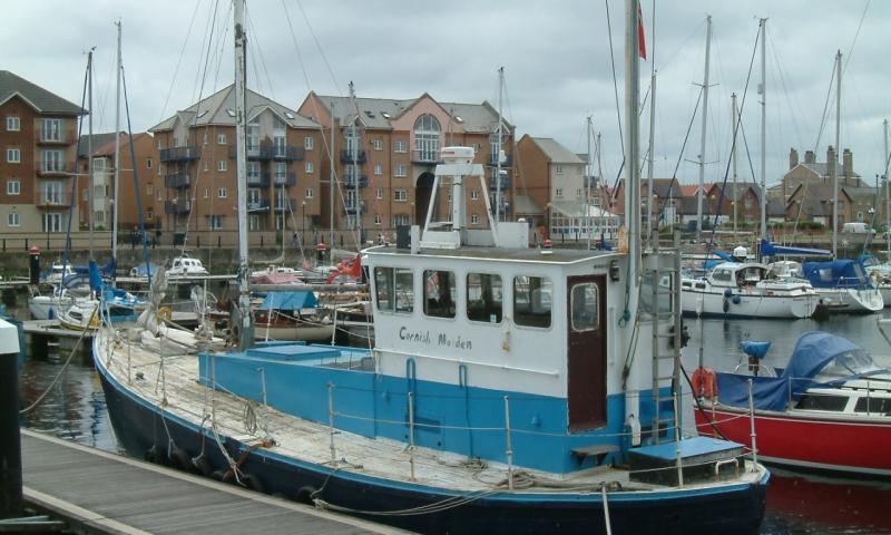 Cornish Maiden alongside - port side