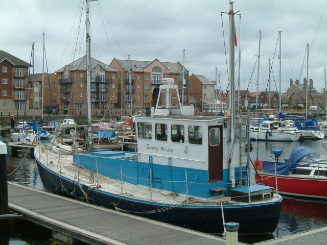 Cornish Maiden alongside - port side