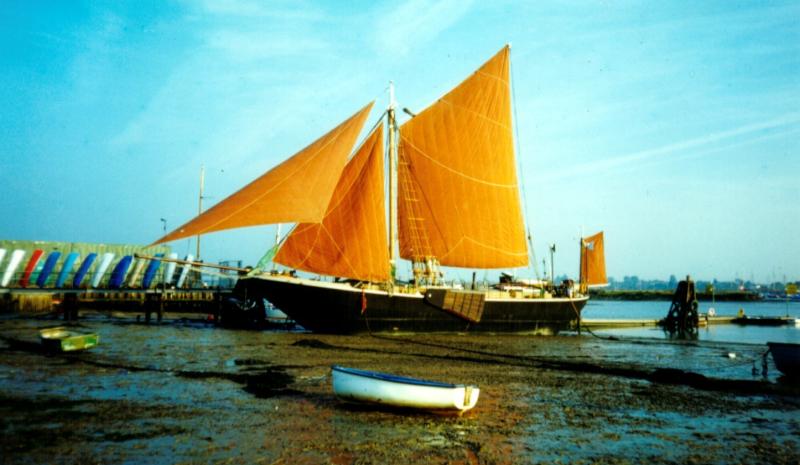 Fertile with her sails up