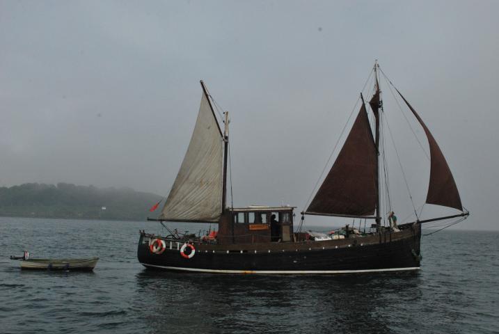 South Star - underway, starboard view