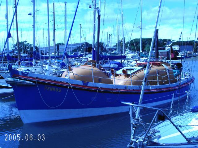 Penros alongside - port side view