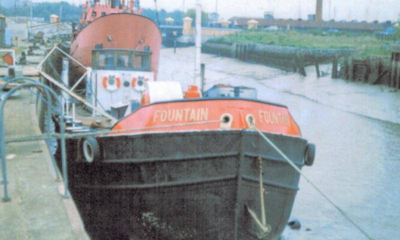 Bow view of vessel alongside