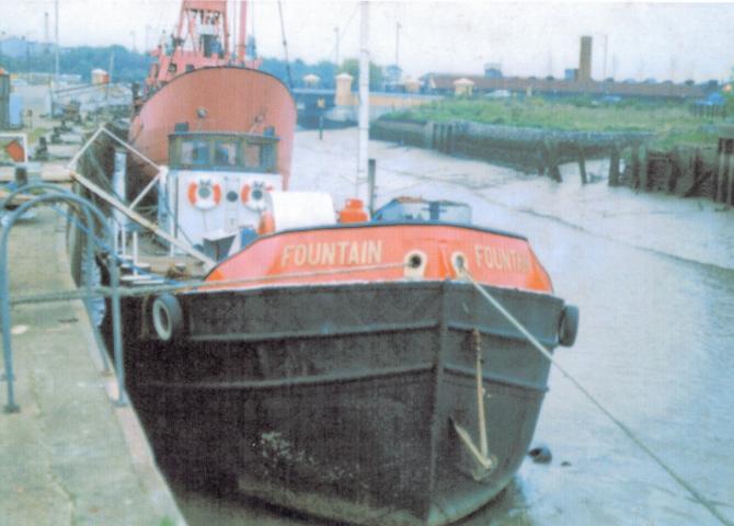 Bow view of vessel alongside