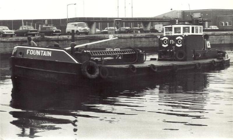 B/w picture of her at Tilbury waiting to enter the locks  