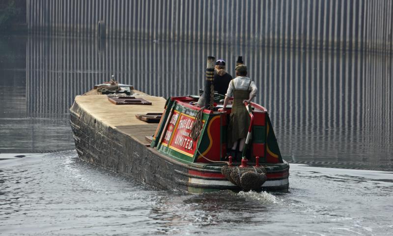 Narrowboat Spey leaving Irlam locks, Manchester Ship Canal - Photo Comp 2011 entry