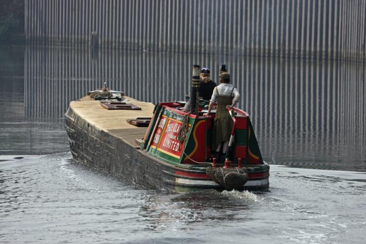 Narrowboat Spey leaving Irlam locks, Manchester Ship Canal - Photo Comp 2011 entry