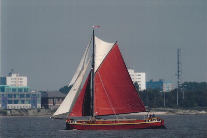 Phyllis under sail