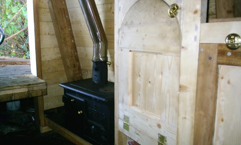 Dove's interior and stove